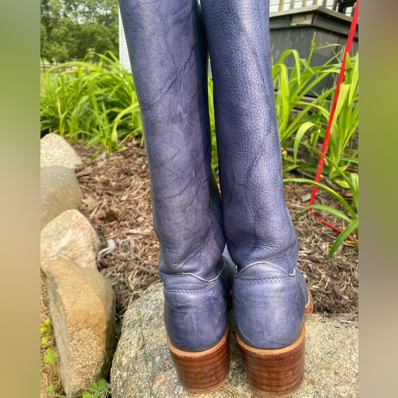 Frye Blue Heeled Boots - Picture 2 of 8